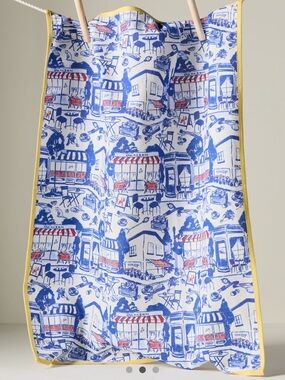 Anthropologie Damson Madder House Dish Towel